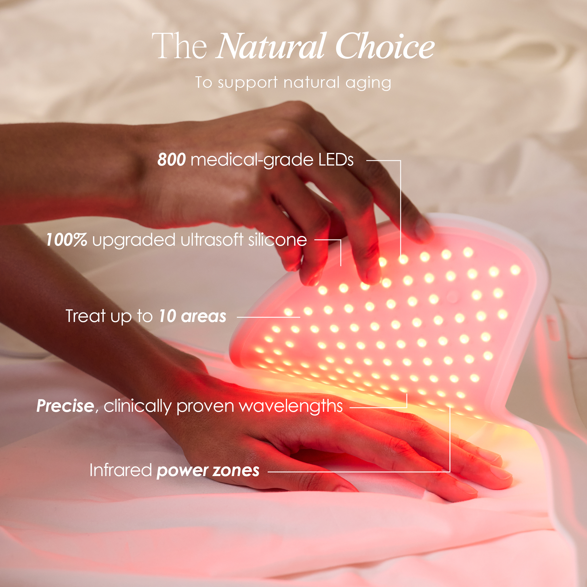 LumaLux Neck & Dec | Pro LED Red Light Therapy Mask