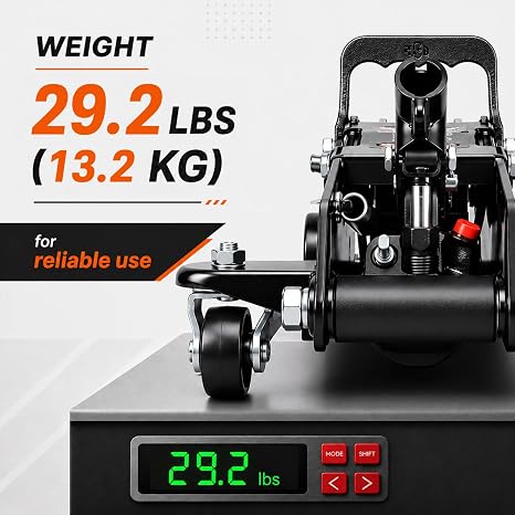 AV Steel Low Profile Floor Jack 2.5 Ton (5000 lbs), Lift Range 3.4" to 14.6" for Cars & Sedans, Hydraulic Steel Jack with Single Piston Pump - Not for Trucks or SUVs